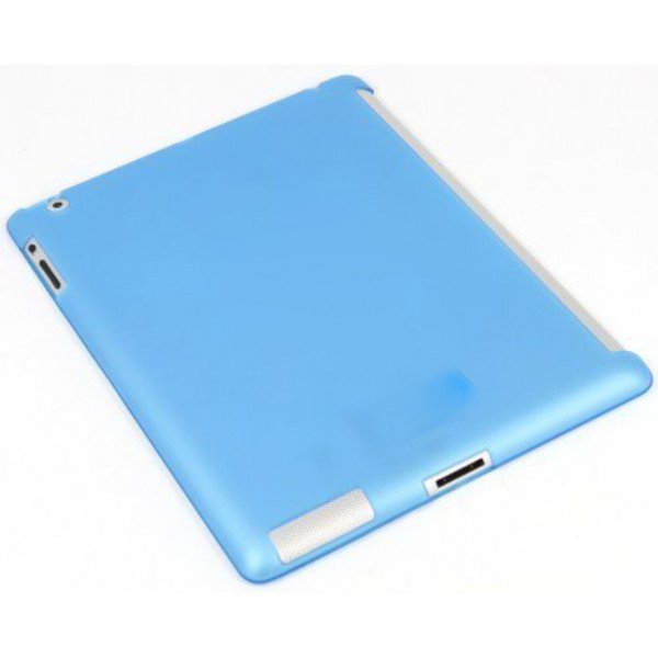 Wholesale iPad 2 3 4 Smart Cover Compatible Companion TPU GEL Case (Blue)